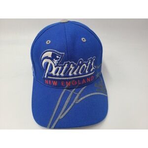 Vintage New England Patriots Drew Pearson Adjustable Hat Cap Wool Blend NFL Blue